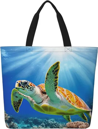Vista 11 de Famame Canvas Tote Bag Large Women Casual Shoulder Bag Handbag Reusable Multipurpose Shopping Grocery Bag
