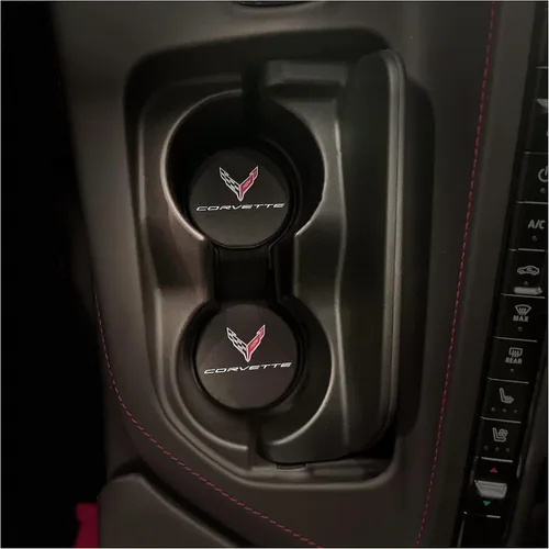 Vista 4 de Insertos de Posavasos de Soporte de Taza Corvette C8 - Juego de 2