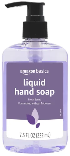 Vista 2 de Amazon Basics Jabón líquido para manos original fresco con humectantes, 7.5 onzas líquidas (paquete de 6)