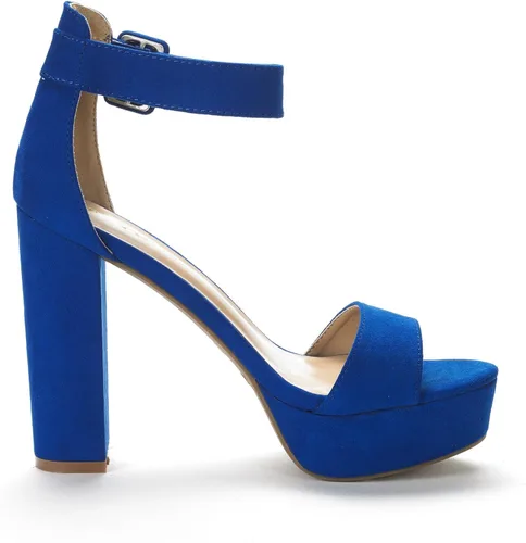 Vista 4 de DREAM PAIRS Hi-Lo - Sandalias de tacón alto y plataforma para mujer
