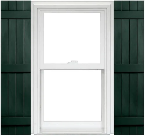 Vista 13 de Polaris Homeside 4 Board and Batten Joined Vinyl Shutters - 1 par de persianas de vinilo de 14-1/2 pulgadas x 31 pulgadas - 022 Chocolate