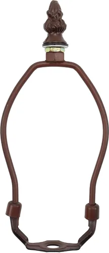 Vista 10 de Bieye SS010 Pantalla de lámpara de soporte para lámpara de mesa estilo Tiffany vidrieras (bronce 4.5 pulgadas de alto)