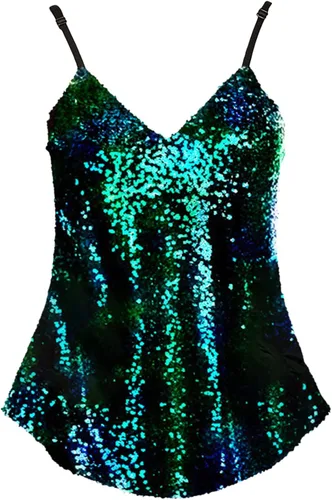 Vista 2 de Women's Fashion Tank Tops Lace Trim Sleeveless Strappy Crew Neck Casual Racerback Summer Flowy Shirts Tank