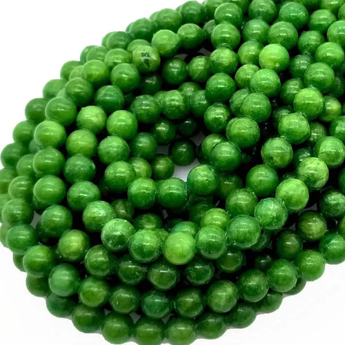 Vista 13 de Cuentas de ágata de pavo real natural de 0.236 in, cuentas redondas lisas de materiales de bricolaje, pulsera, collar, aretes, fabricación de joyas