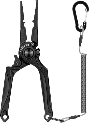 Vista 20 de TRUSCEND Alicates de pesca prácticos bloqueables con mango ergonómico innovador, herramienta de pesca recubierta de teflón resistente a la corrosión