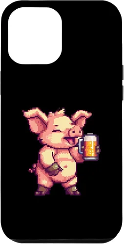 Vista 7 de iPhone 12 mini Pig Beer Party Comic Gamer Case
