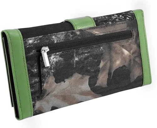 Vista 6 de Cartera de hombro con hebilla de camuflaje para mujer, multicolor
