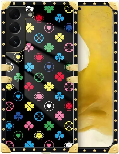 Vista 10 de Funda compatible con Samsung Galaxy S10 4G, TPU suave de lujo y parte trasera de policarbonato duro para niñas y mujeres, funda protectora a prueba