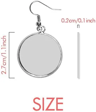 Vista 2 de Santiago De Chile City Watercolor Ear Dangle Silver Drop Earring Jewelry Woman