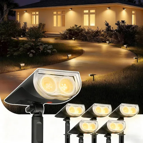 Vista 11 de Linkind Focos solares para exteriores, impermeables, del anochecer al Luz diurna