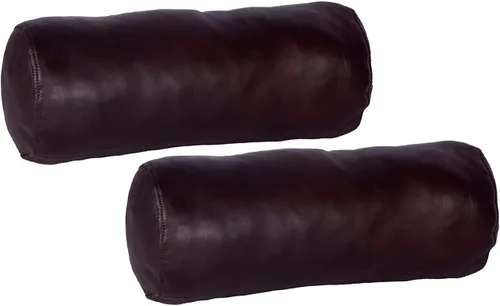 Vista 10 de D DOLLY LAMB Funda de almohada redonda con cilindro cervical Diseño ergonómico para cabeza, cuello, espalda y piernas, ideal para soporte