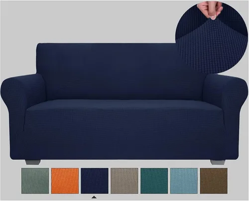 Vista 30 de JIVINER - Fundas de sofá de alta elasticidad para sofá de 3 cojines, funda de sofá extra grande de 1 pieza con parte inferior elástica