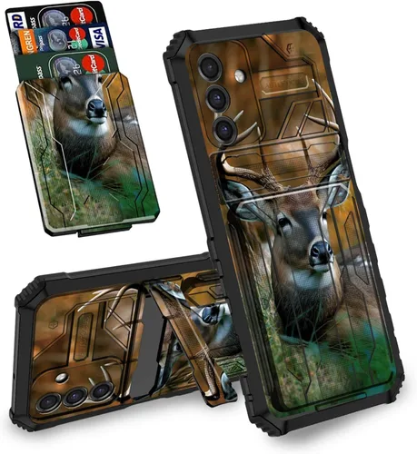 Vista 16 de Funda tipo cartera con versículo bíblico Salmo 46-5 para Samsung Galaxy A16 5G con ranura para tarjeta desmontable para ocultar tarjetas de crédito