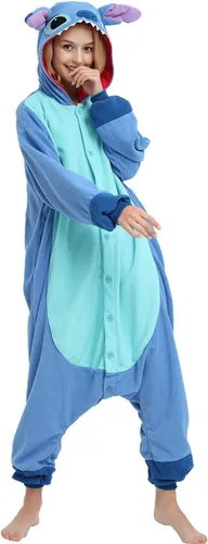 Vista 2 de Disfraz de mameluco de Lilo Stitch para hombres y mujeres adultos