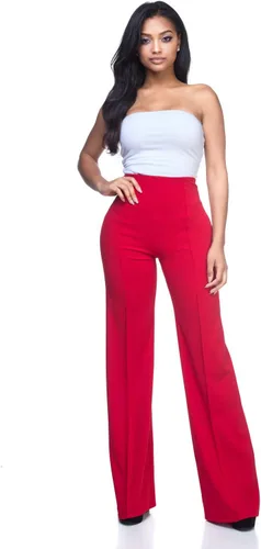 Vista 2 de Cemi - Pantalones de vestir de tiro alto para mujer