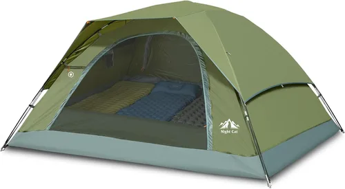Vista 8 de Night Cat Tiendas de Campaña Mejoradas para Mochileros 1 a 2 Personas, Fácil Configuración con Clips, Tienda de Camping Impermeable para Adultos