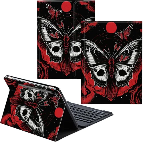 Vista 79 de Para Samsung Galaxy Tab S6 Lite Funda 2022/2020 Teclado Inalámbrico Desmontable Y Cubierta De Soporte De Cuero PU Funda Protectora Para Samsung