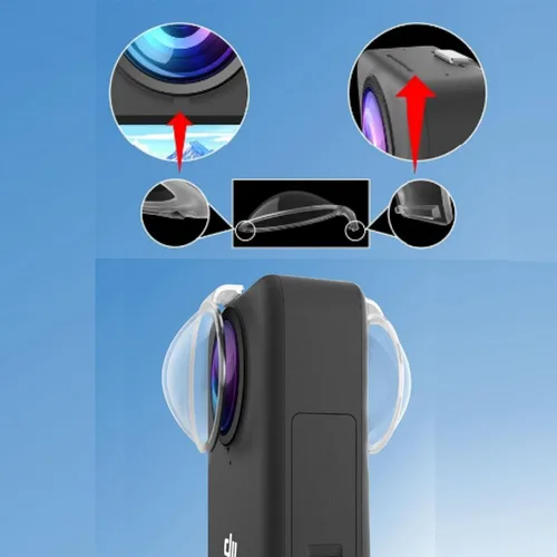 Vista 7 de Protector de lente para DJI Osmo 360, cubierta protectora de lente para DJI Osmo 360