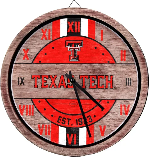 Vista 9 de FOCO NCAA Reloj de pared de barril de madera