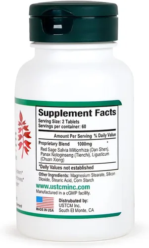 Vista 2 de Salvia Salvia Miltiorrhiza Complex Tablet 120 Tabletas