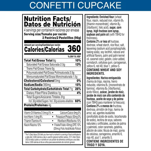 Vista 11 de Pop-Tarts - Tostadas, alimentos para el desayuno, bocadillos para niños, pan de plátano glaseado (96 Pop-Tarts)