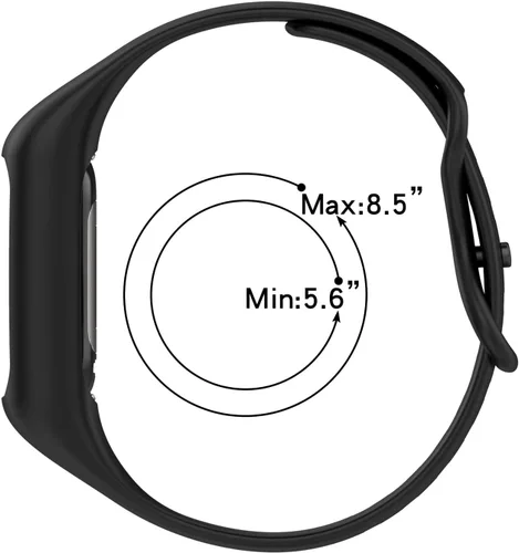 Vista 6 de Correa de reloj suave compatible con Fitbit Charge 6, Charge 5, Charge 4, Charge 3/3SE, correa de muñeca de silicona protectora todo en uno, correa