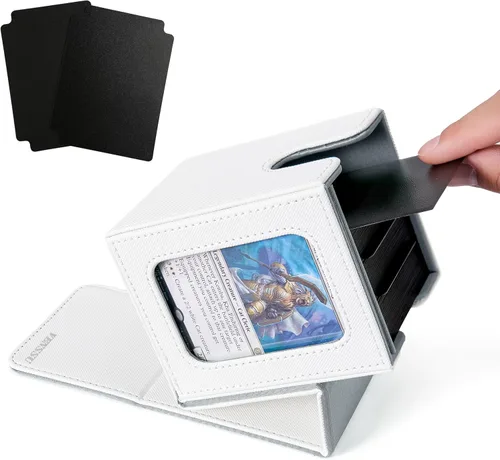 Vista 33 de Venssu Angel Themed MTG Deck Box with Commander Display (White and Grey)