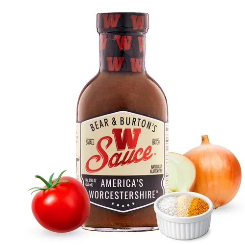 Vista 10 de Bear and Burtons W Sauce Mezcla distintiva de salsa Worcestershire Perfecta para bistecs, aderezos y marinadas 12 onzas - Paquete de 2