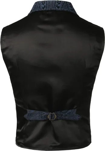Vista 3 de VATPAVE - Steampunk - Chaleco para hombre, estilo victoriano y gótico.