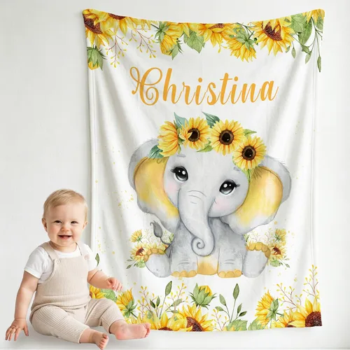 Vista 16 de Pindola Manta con nombre personalizado para bebés, adultos, niñas, niños, mujeres y hombres, diseño de manta con monograma personalizada, regalos