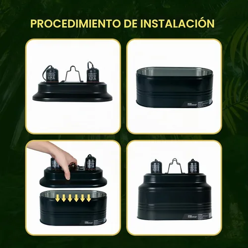 Vista 5 de Lámpara de reptil, máximo 160 W. Cada lámpara caliente de reptil viene con un interruptor separado, adecuada para lagartos, tortugas, serpientes