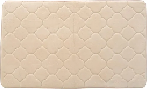 Vista 10 de Tapete de baño de espuma viscoelástica bordada con tecnología Water Shield, 17 x 24 pulgadas, angora
