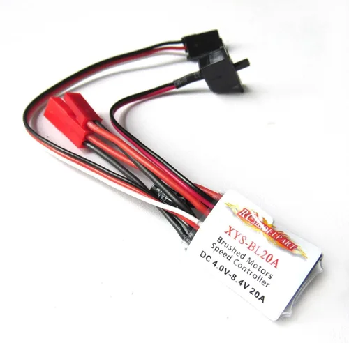 Vista 2 de RC 20A ESC cepillado controlador de velocidad del motor para RC coche barco W/O freno