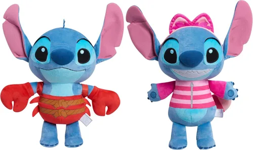 Vista 5 de Just Play Disney100 Years of Wonder Stitch as Cheshire Cat - Animal de peluche grande, juguetes para niños a partir de 2 años
