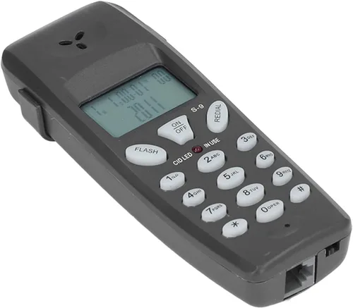 Vista 9 de Cuifati Teléfono con cable, pantalla LCD de 16 bits con cable, teléfono con cable con función de pausa de redireccionamiento con, identificación