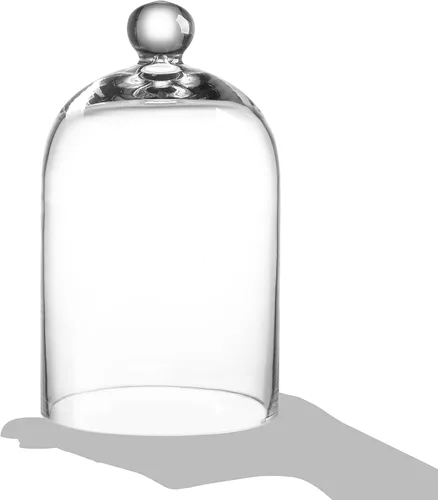 Vista 9 de KMwares Cúpula de cristal transparente, campana de campana para mesa, cubierta de plantas, alimentos (5.1 x 8.9 pulgadas)