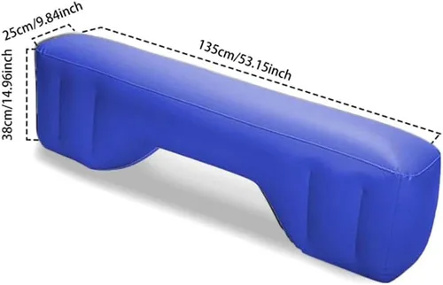Vista 8 de Relleno de espacio para asiento trasero, accesorios inflables para colchón de automóvil, relleno inflable para espacios de asiento trasero del Azul