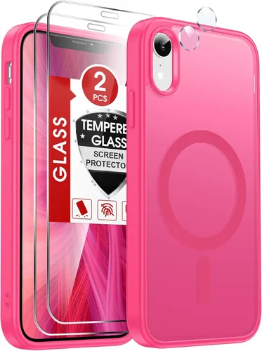 Vista 27 de LeYi Funda para iPhone XR: con protector de pantalla X2 + 2 funda para cámara [compatible con MagSafe] Funda protectora magnética i iphoneXR