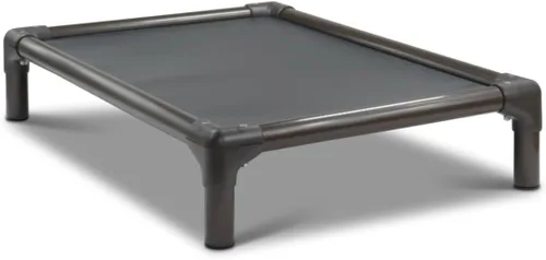 Vista 20 de Kuranda Cama elevada para mascotas a prueba de masticación - PVC almendra - 25" x 18" - Cordura Nylon - Borgoña