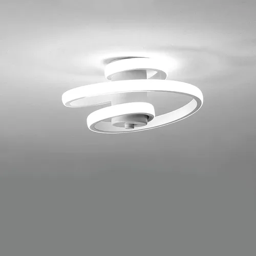 Vista 2 de Xuthusman Lámpara de techo moderna LED de acrílico para sala de estar, dormitorio, lámpara de montaje empotrado, elegante accesorio de pasillo de 19