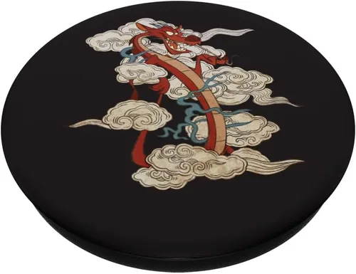 Vista 2 de Disney Mushu PopSockets PopGrip: agarre intercambiable para teléfonos y tabletas