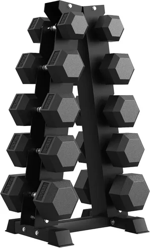 Vista 34 de Hex Dumbbell Sets with Rack, 85-560lb Dumbbell Weight Set & Storage Rack