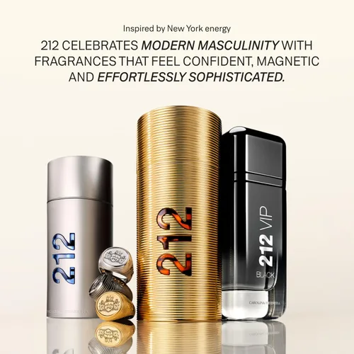 Vista 7 de Carolina Herrera 212 For Men. Eau De Toilette Spray, 3.4 Fl. Oz