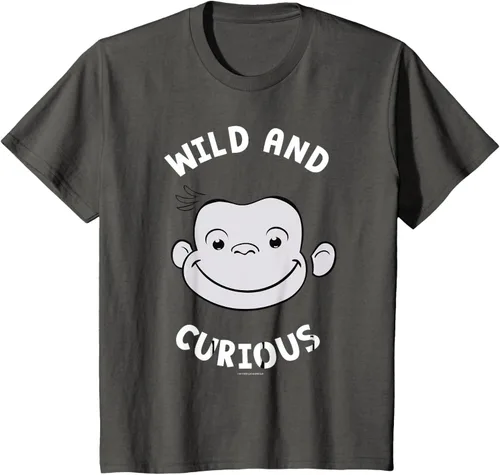 Vista 46 de Curious George Camiseta Big Face Wild and Curious Negro