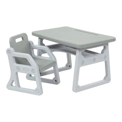 Vista 13 de ECR4Kids Escritorio y Silla Plus para Niños, Muebles para Niños, Azul/Gris Claro, 2 Piezas