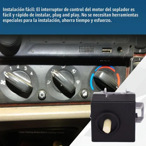 Vista 4 de Interruptor de control del motor del ventilador HVAC para Peterbilt 384 2008-2015 Reemplazar 599-5000 Q21-6012