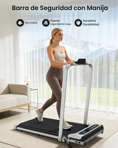 Vista 2 de Yagud Walking Pad, Walking Pad Treadmill for Home Office, Portable Under Desk Treadmill with Remote Control and LED Display, Walking Jogging Running