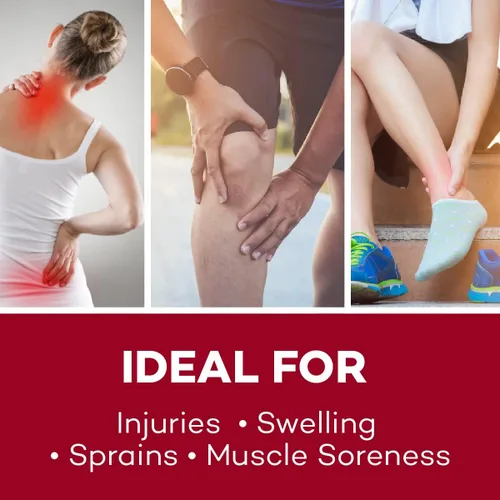 Vista 6 de Dealmed Paquete de 3 paquetes calientes desechables de 5 x 9 pulgadas para lesiones, hinchazón, esguinces, dolor muscular y más, activación de un
