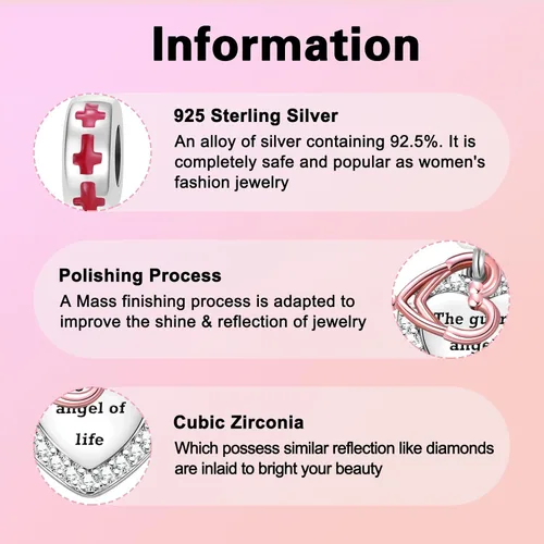 Vista 191 de Abalorios de plata de ley 925 con letras de la A ~ Z, para pulseras, collares, Día de San Valentín, Día de la Madre, joyería regalos para mujeres