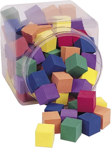 Vista 2 de Cubos de colores suaves y prácticos de Learning Resources, juego de 102